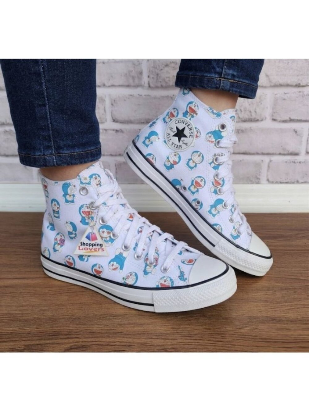 ❤️Converse x Doraemon Chuck Taylor Hi Sz 9 Women's Shoes Sneakers White A15791C